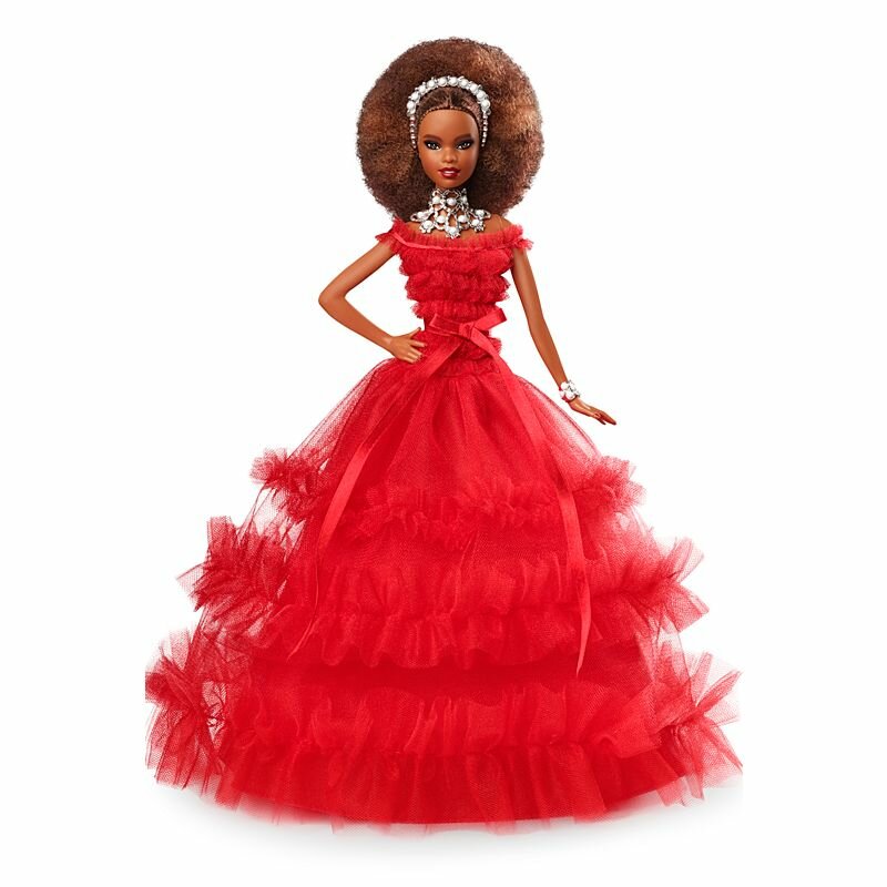 Кукла Barbie 2018 Holiday Doll (Барби Праздничная 2018 Мулатка)