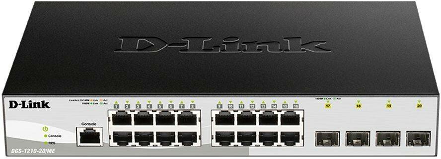 Коммутатор управляемый D-Link DGS-1210-20/ME/B1A