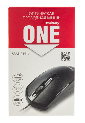 Проводная мышь SmartBuy SBM-215-K black