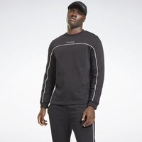 Свитшот REEBOK TE Piping Crew GS9320 мужской, цвет черный, размер XL