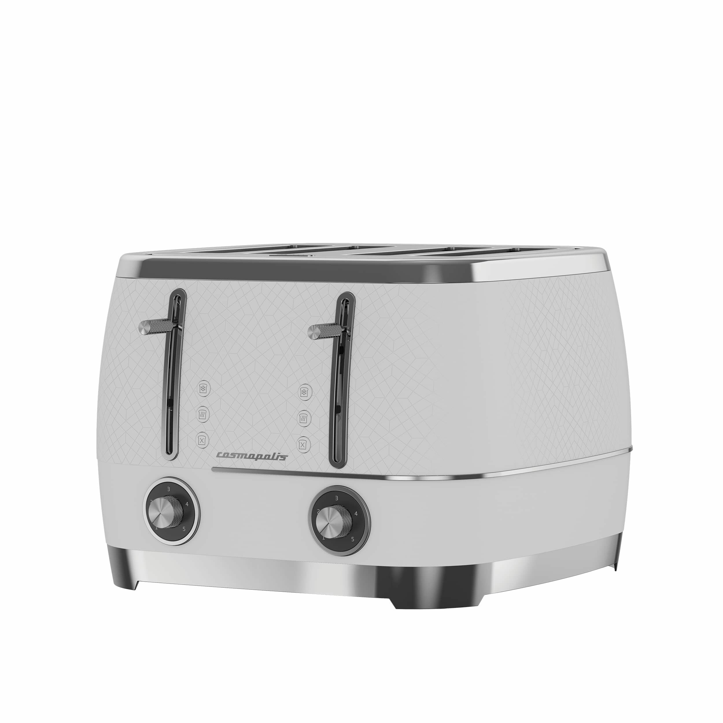 Тостер Beko TAM8402CR Cosmopolis 4-Slice Toaster, белый - фотография № 1