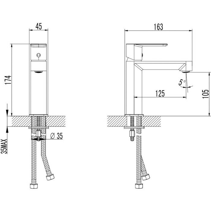 Смеситель для раковины AQUAme - фото №2