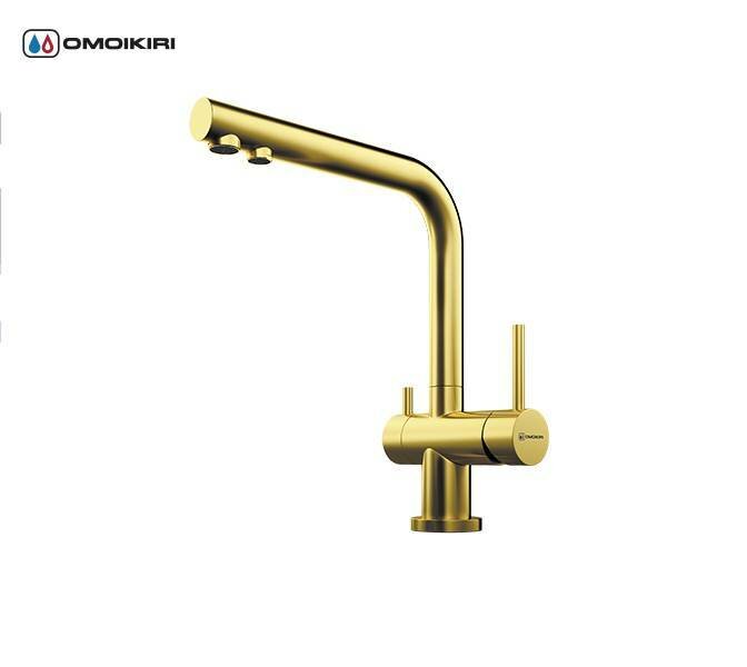 Смеситель Omoikiri Nagano-PVD-G светлое золото