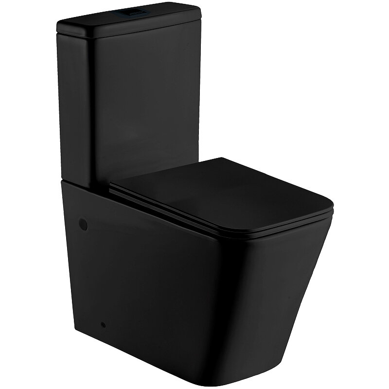 Унитаз компакт WeltWasser WW GELBACH 001 XL MT-BL черный матовый