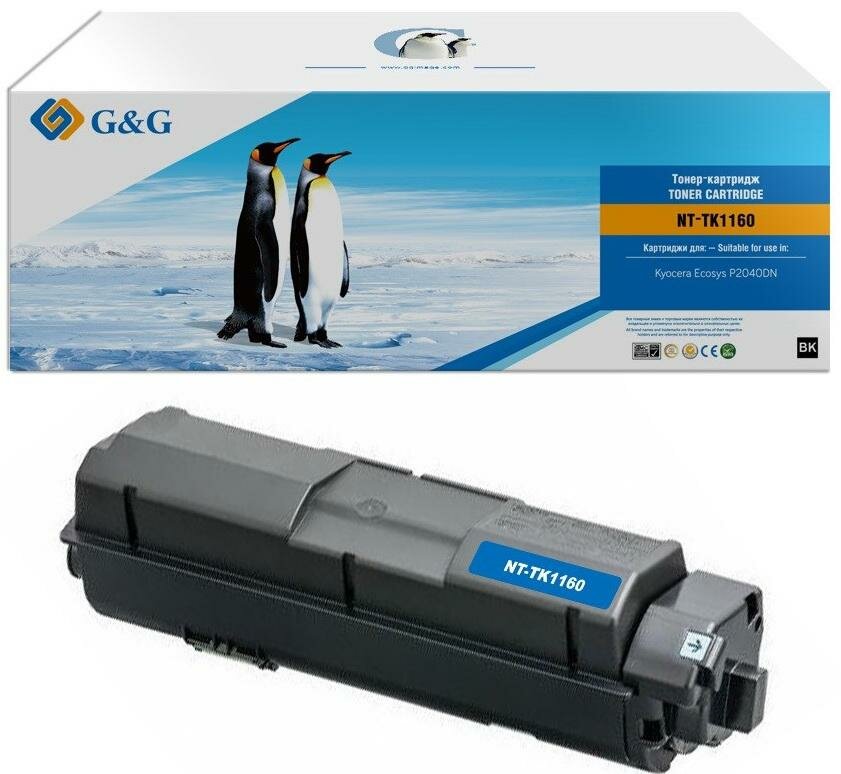 Картридж G&G NT-TK1160 7200стр Черный