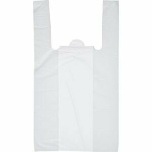 Пакет-майка ПНД белый 15 мкм (30+18х55 см, 100 штук в упаковке), 57602 - фотография № 1