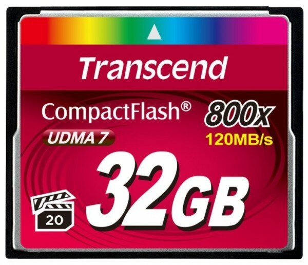 Флеш карта CF 32GB Transcend, 800X TS32GCF800