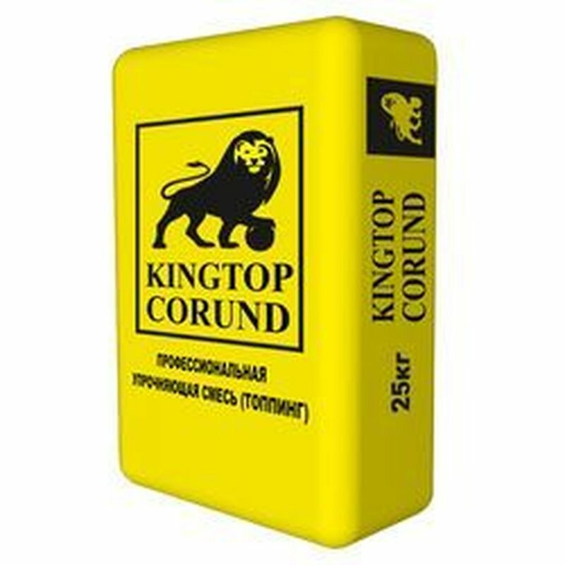 Упрочнитель бетонных полов (корундовый топпинг для бетонных полов) KINGTOP CORUND - полимерцементная сухая строительная смесь