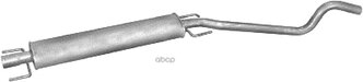 Глушитель Средн Часть Opel: Astra G 1.6/1.8 8/16v 03-04 Polmostrow арт. 17312