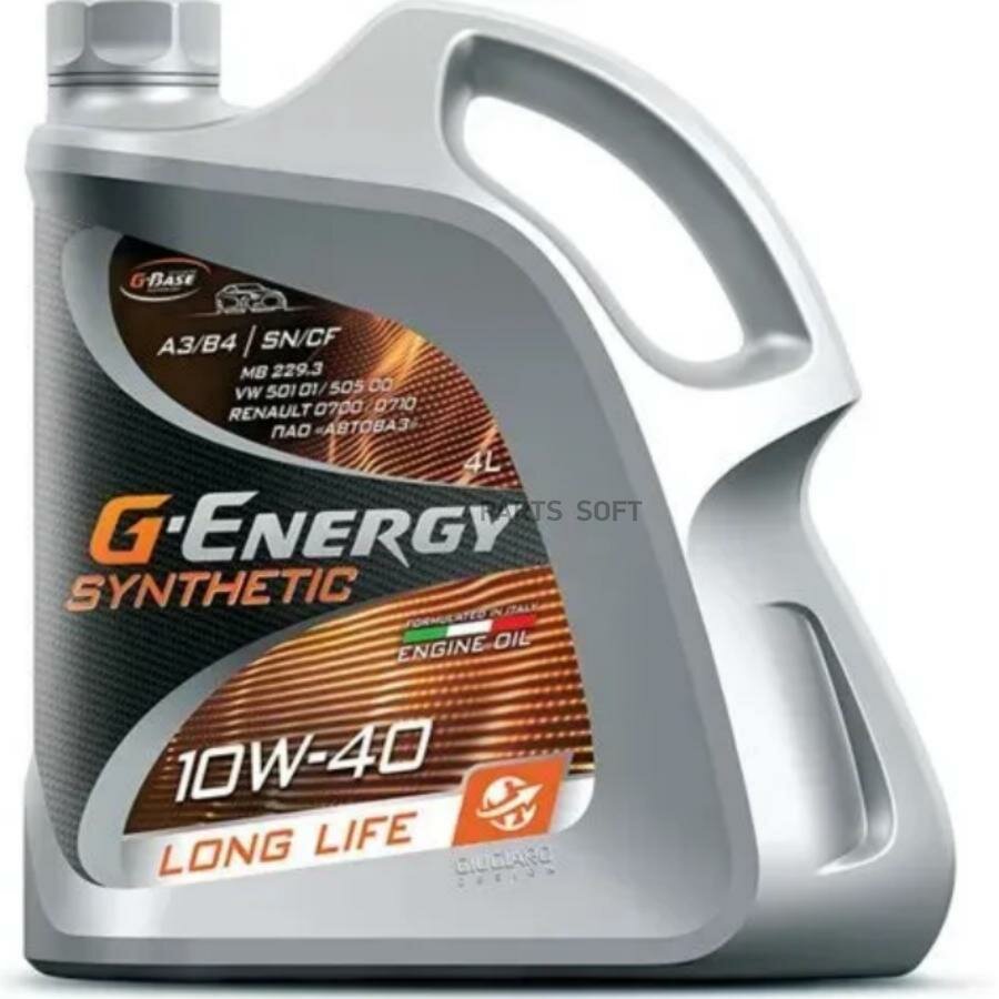 G-ENERGY 253142395  G-Energy 10W40 Synthetic Long Life API SN/CF 4 