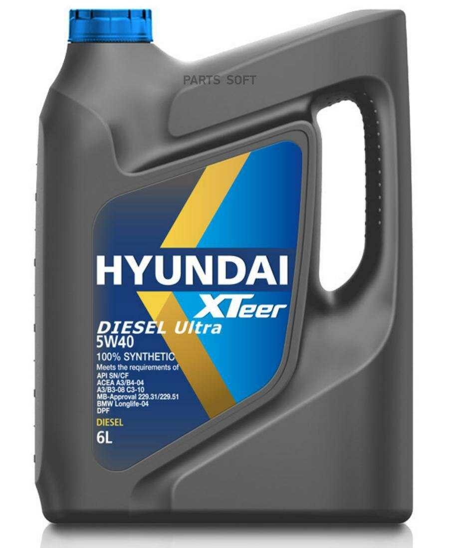 HYUNDAI-XTEER 1061223 Масло моторное Hyundai Xteer Diesel Ultra 5W-40 6 л 1061223
