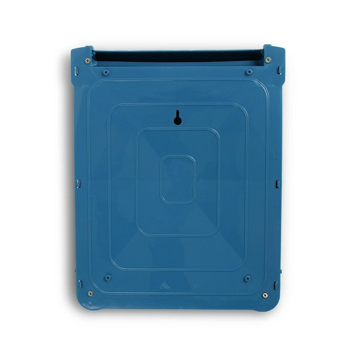 Ящик почтовый, пластиковый, "Декор", с замком, синий - фотография № 3