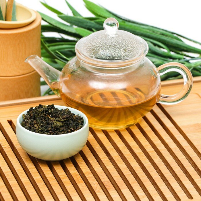 Китайский зеленый чай "Улун виноградный", 50 г - фотография № 5
