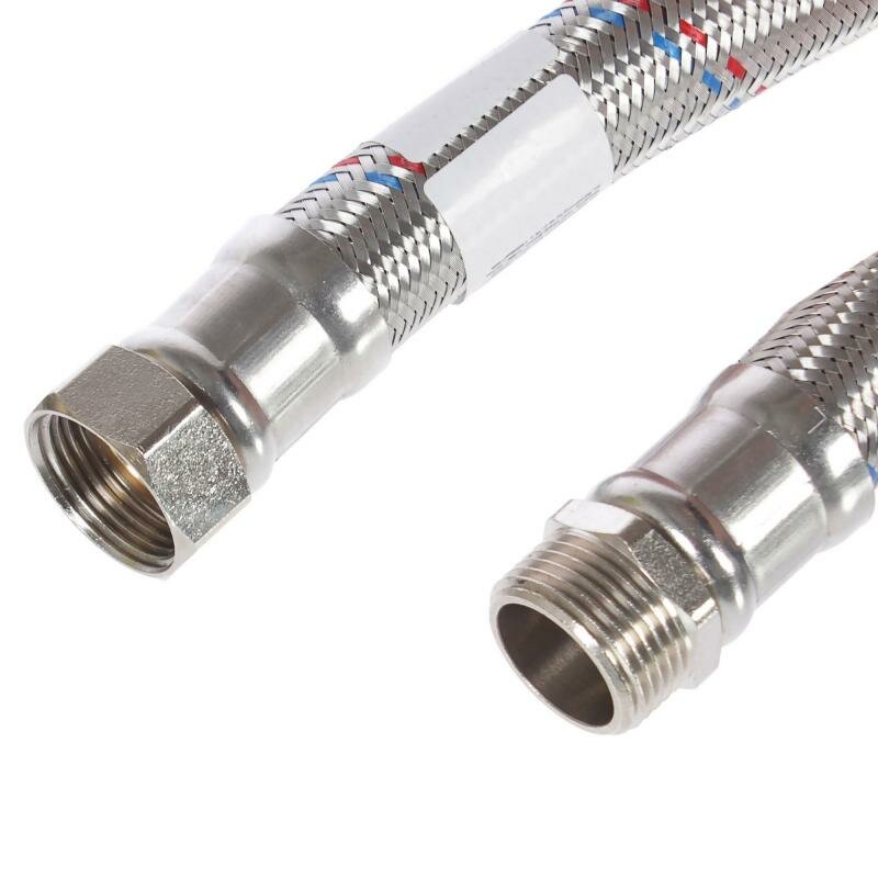 фото Подводка для воды гайка - штуцер 1 800 мм (прямая)