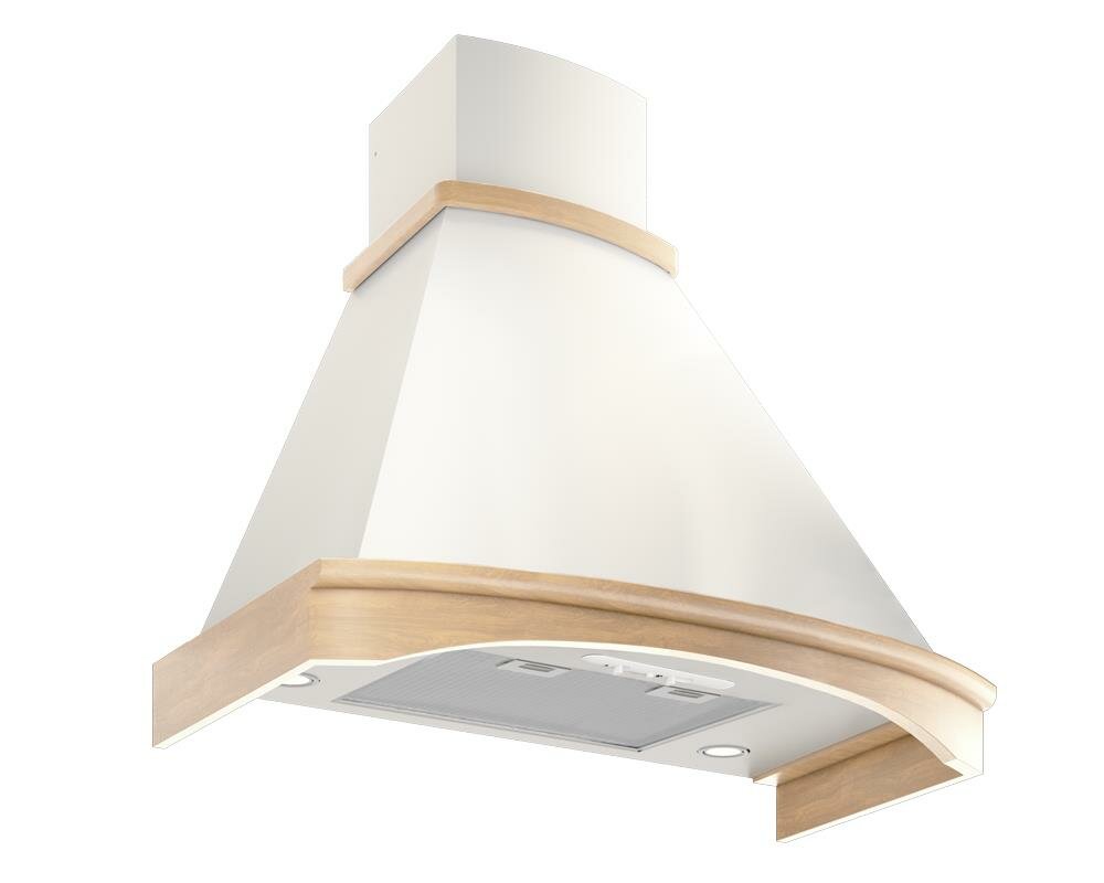 Вытяжка ROTONDA 90P-1000-P3D BEIGE/OAK ELIKOR