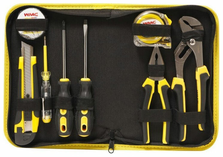 Набор инструментов разного назначения WMC Tools 9пр в сумке Арт.1009