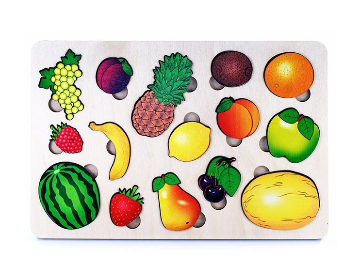 Рамка-вкладыш "Фрукты" Нескучные игры 7988