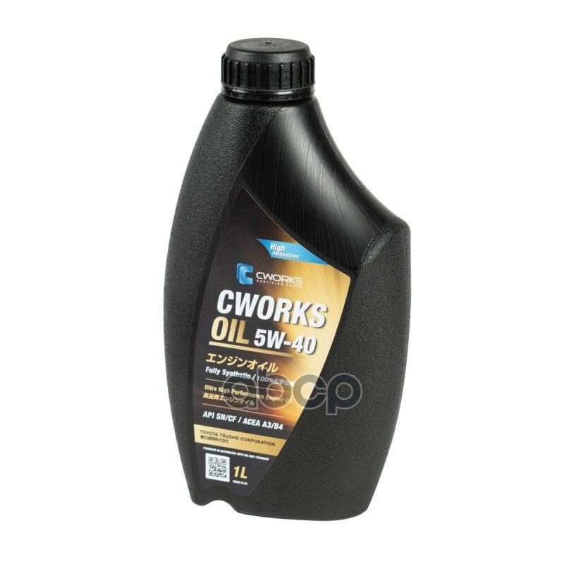 CWORKS Cworks Oil 5W40 (1L)_Масло Мотор!Синтacea A3/B4,Api Sn/Cf,Jaso Ma2,Mb 229.3,Vw 502/505,Rn 0700/710