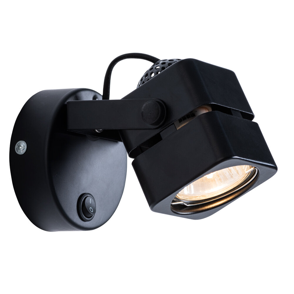 Светильник спот Arte Lamp Misam A1315AP-1BK, Черный, GU10