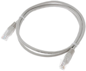 Патч-корд 18-1002 RJ45-RJ45 UTP кат.5е 1м серый Rexant (8 шт. в комплекте)