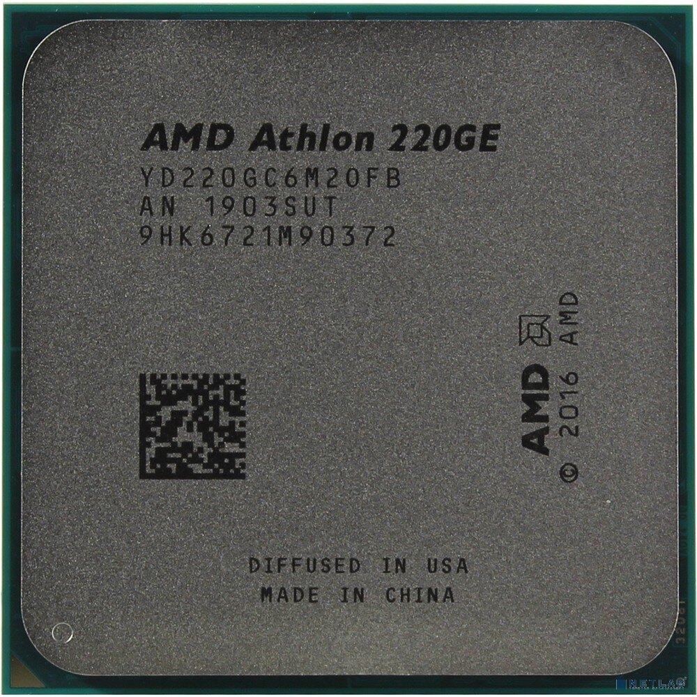 AMD Процессор CPU AMD Athlon 220GE OEM 3.4GHz/100MHz/Radeon Vega 3