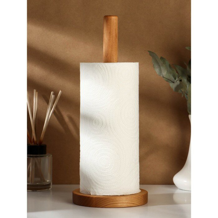 фото Держатель для бумажных полотенец Adelica, 30 см, берёза