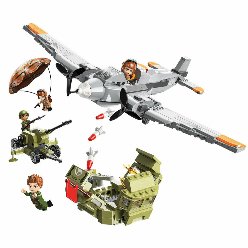 Конструктор Qman (Enlighten Brick) Воздушная бомбардировка 21013