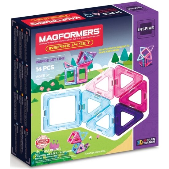 Магнитный конструктор MAGFORMERS 704001 Inspire 14 set