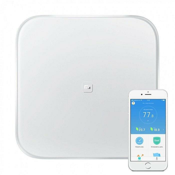 Напольные весы XIAOMI Весы Xiaomi Mi Smart Scale 2, электронные, диагностические, до 150 кг, белые