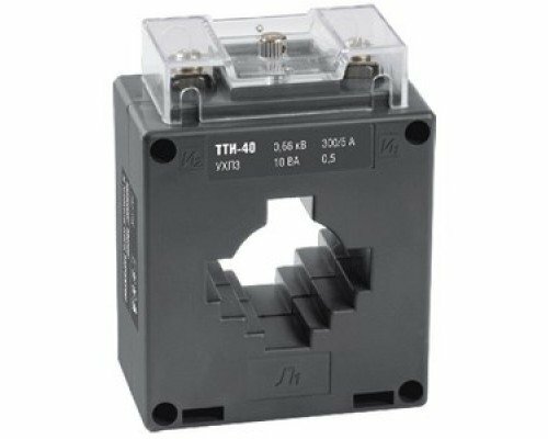 IEK Трансформатор тока ТТИ-40 400/5А 10ВА без шины класс точности 0.5 (ITT30-2-10-0400)