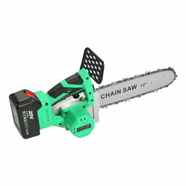 Пила цепная аккумуляторная GreenSaw 20 PRO, 20 В, 2х4 Ач, Li-ion, шина 30 см, 15 м/с - фотография № 2