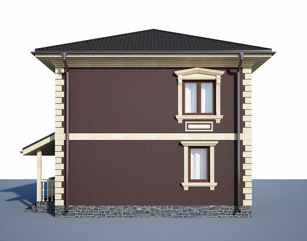 (118м2, 9х9м) Готовый проект двухэтажного дома из газобетона с котельной и крыльцом - AS-2004-2 - фотография № 5