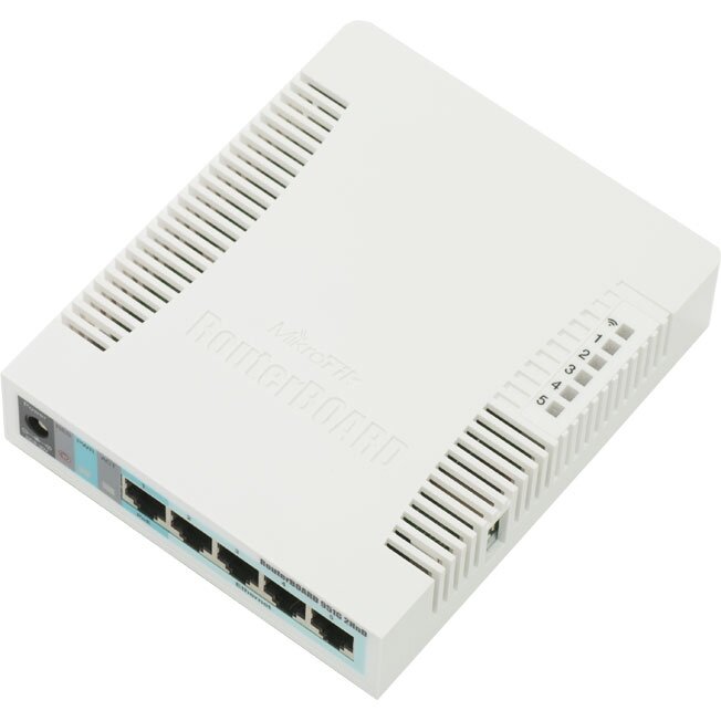  MikroTik RB951G-2HnD 802.11n 2.4 300Mbps 25dBM 5xGbLAN USB