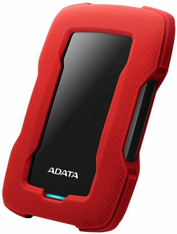 Внешний жесткий диск A-DATA DashDrive Durable HD330, 1Тб, красный [ahd330-1tu31-crd] - фото №1