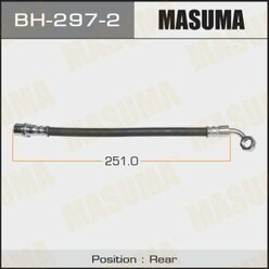 Шланг тормозной задний Toyota Land Cruiser Prado 02>10 Masuma BH2972