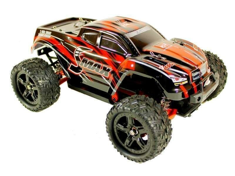 Радиоуправляемый монстр Remo Hobby SMAX Brushless UPGRADE 4WD 2.4G 1/16 RTR-RH1635UPG (Красный)