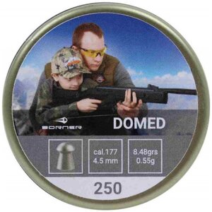 Пули пневматические Borner Gun BORNER Domed, 4,5 (250 шт.) 0,55гр.
