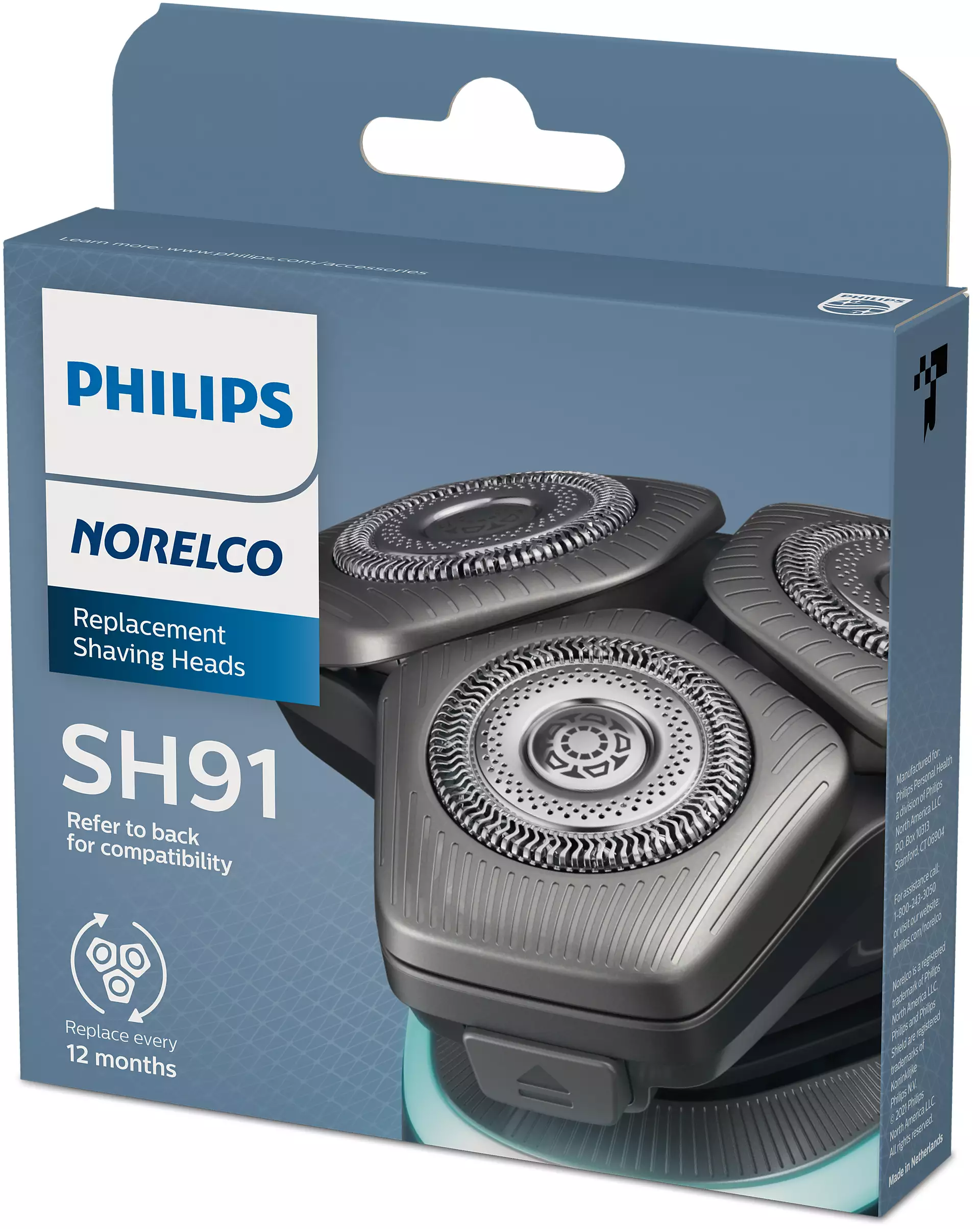 Philips Norelco сменные бритвенные головки Series 9000 SH91 52 - фотография № 4