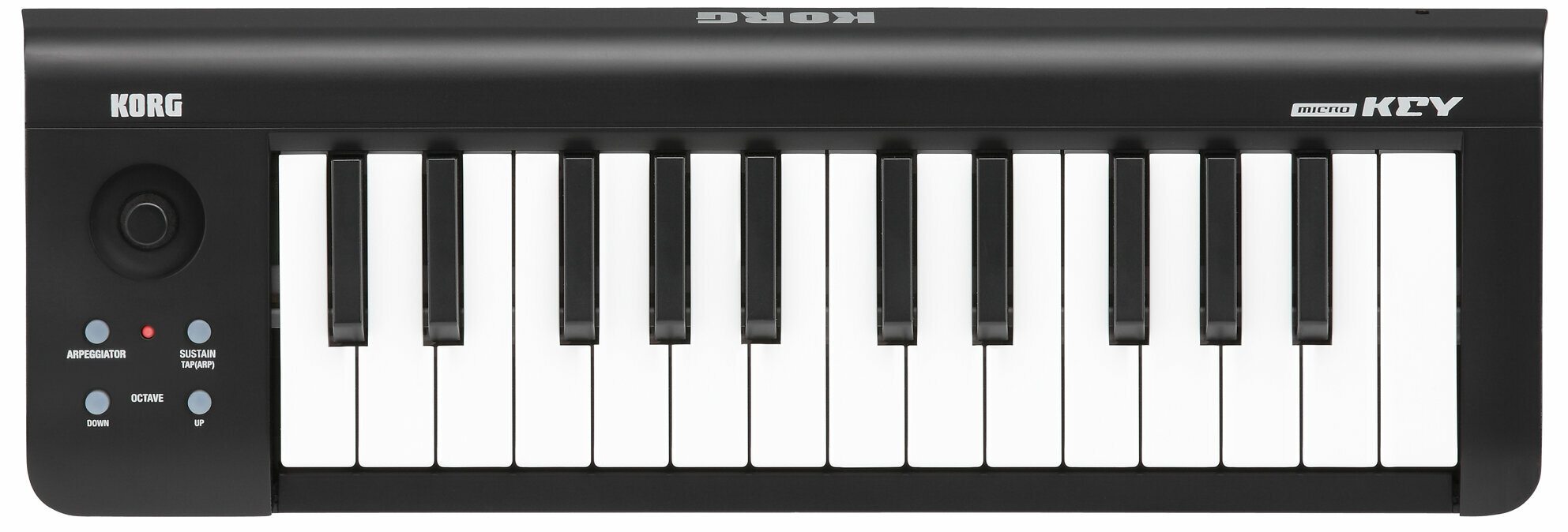 KORG microKEY 25 клавишный MIDI-контроллер, 25 чувствительных к скорости нажатия мини-клавиш, колесо модуляции и высоты тона, кнопки Octave Up и Octav