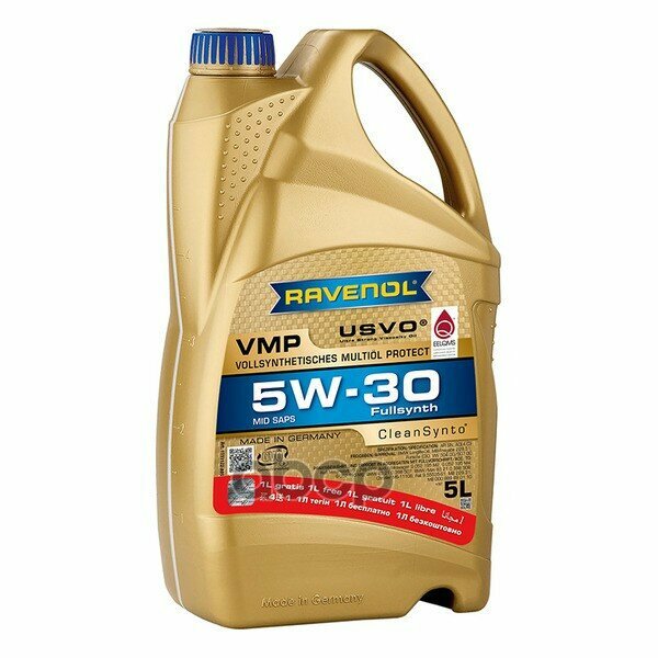 Синтетическое моторное масло RAVENOL VMP SAE 5W-30