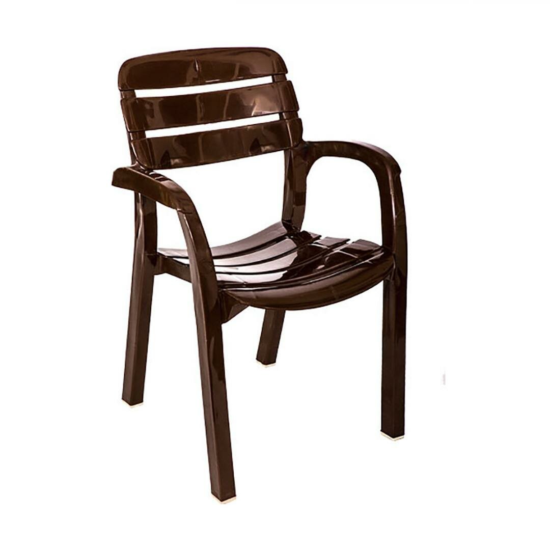 Кресло пластиковое Стандарт Пластик Далгория 83х44х60 см шоколадное 110-0004