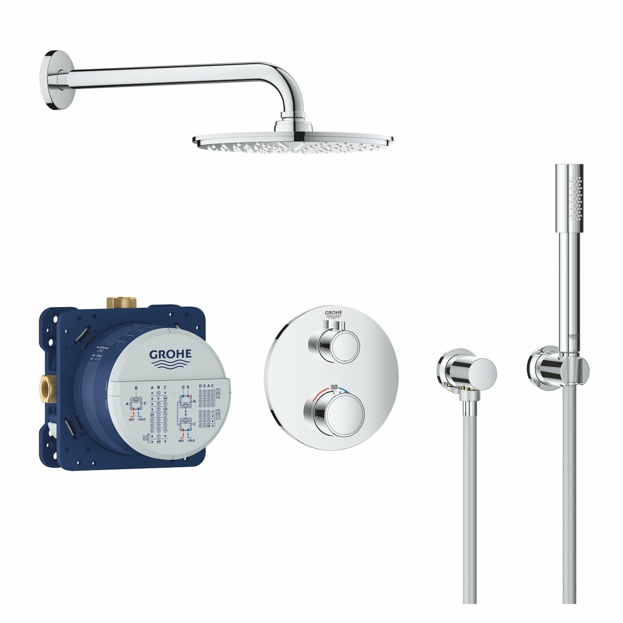 Набор для комплектации душа с Rainshower Cosmopolitan 210 GROHE Grohtherm 34732000