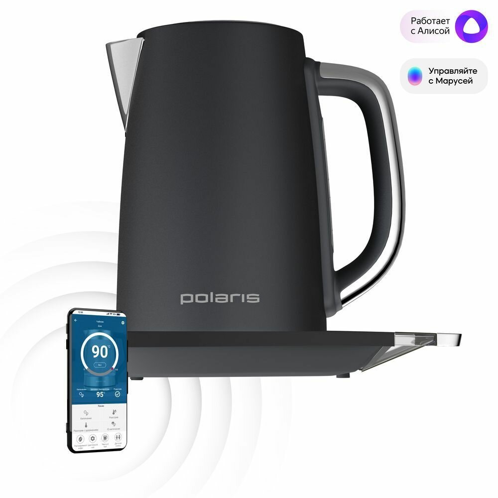 POLARIS Чайник Polaris PWK 1755CAD WIFI IQ Home Grey