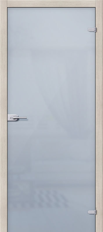 Межкомнатная дверь Браво Лайт Белое Сатинато стеклянная, Стеклянная / 700x2000 / Полотно