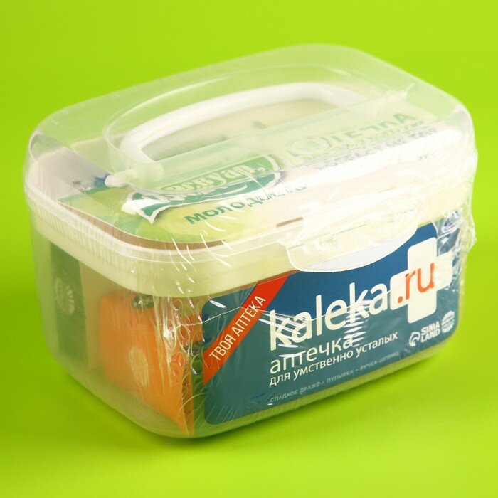 Сладкая аптечка Kaleka.ru: драже с витамином C, пупырка антистресс, ручка-шприц - фотография № 8