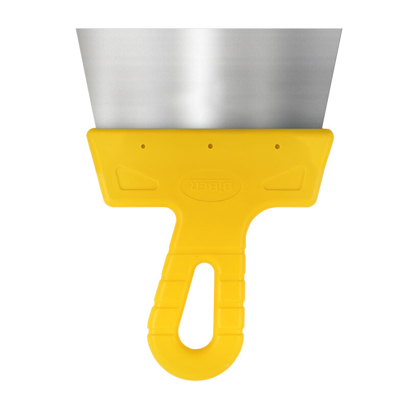 фото Бибер 35175 Шпатель фасадный мастер нерж. сталь, желтая рукоятка 150мм (12/240)