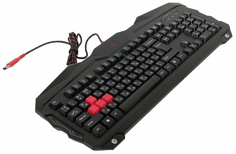 Игровая клавиатура A4Tech Bloody B210 с подсветкой механические клавиши WASD