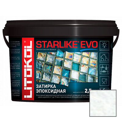 Затирка эпоксидная Litokol Starlike Evo S.100 Bianco Assoluto 2,5 кг