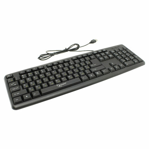 Клавиатура проводная GEMBIRD KB-8320U-BL, комплект 3 шт., USB, 104 клавиши, черная