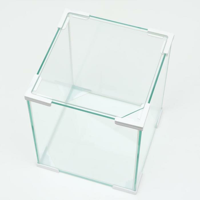 Аквариум Куб белый уголок, покровное стекло, 50л, 35 x 35 x 40 см - фотография № 3